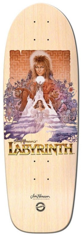 Madrid X Labyrinth Poster Clear 9.5" Skateboard deck - SkateTillDeath.com