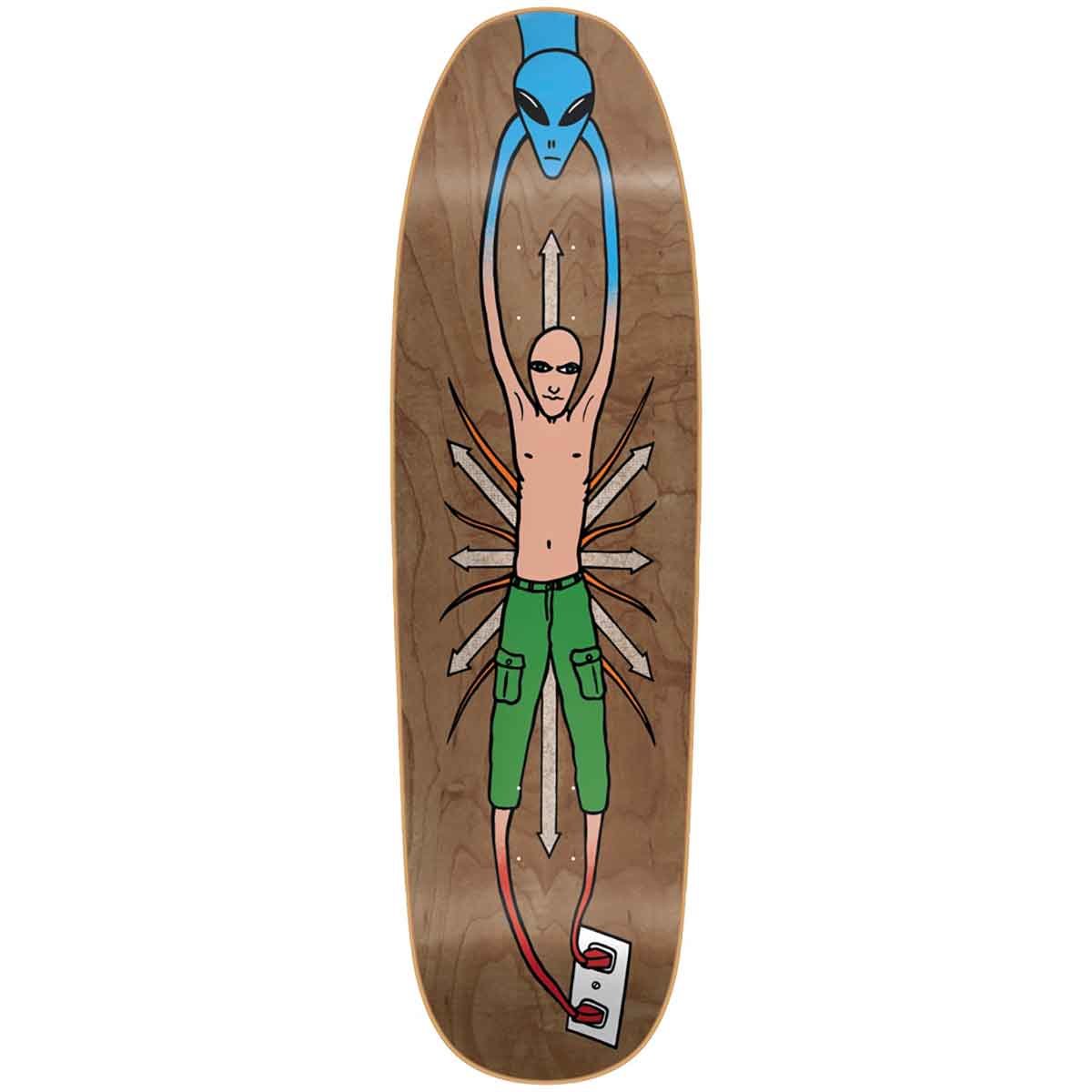 New Deal Skateboards Vallely Alien Screenprinted Assorted Veneer Deck 9.18" - SkateTillDeath.com