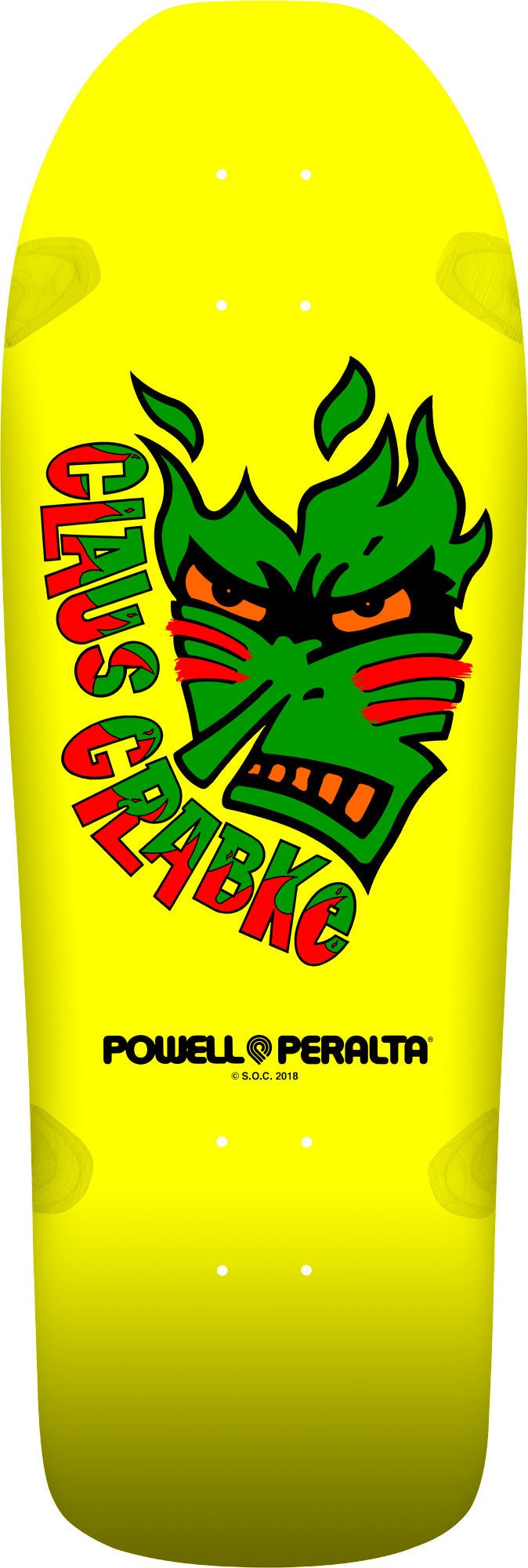 Powell Peralta Claus Grabke Skateboard Deck Yellow - 10.25 x 30.5