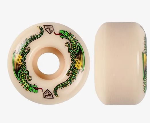 POWELL-PERALTA DRAGONS V4 WIDE WHEELS (OFFWHITE) 54MM 93A 4 PACK - SkateTillDeath.com