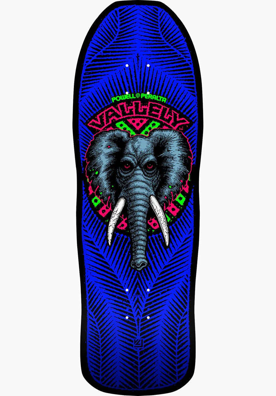 POWELL PERALTA MIKE VALLELY BLACKLIGHT SKATEBOARD DECK SHAPE 163 9.85 - SkateTillDeath.com