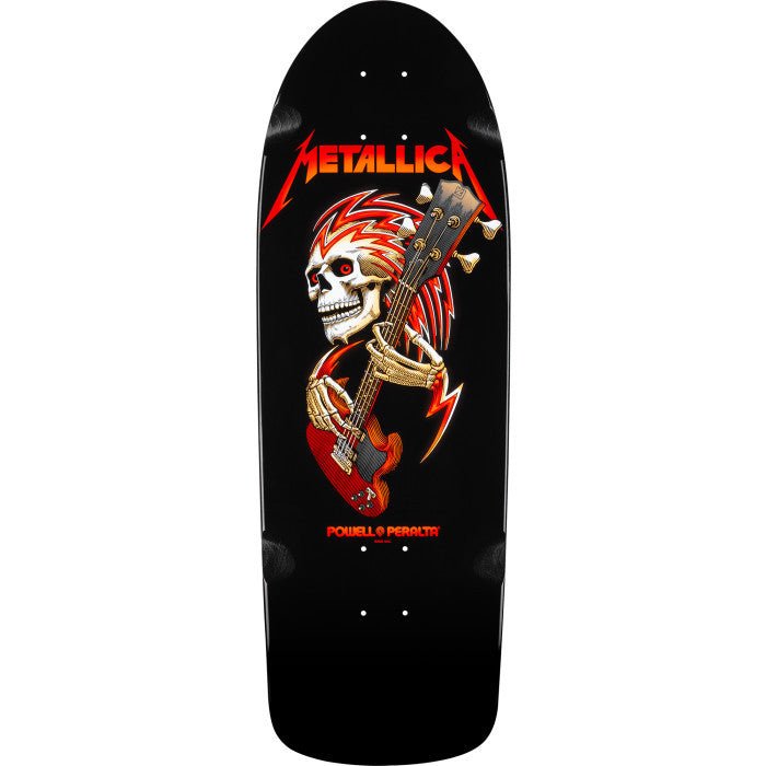 Powell Peralta OG Metallica Collab Classic Skateboard Deck Black - 10 x 30 - SkateTillDeath.com