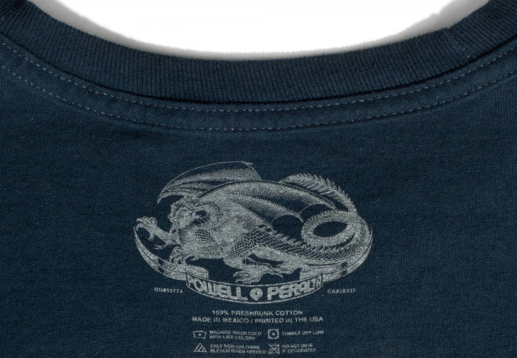 Powell Peralta Steve Cab Dragon II T-shirt - Navy - SkateTillDeath.com