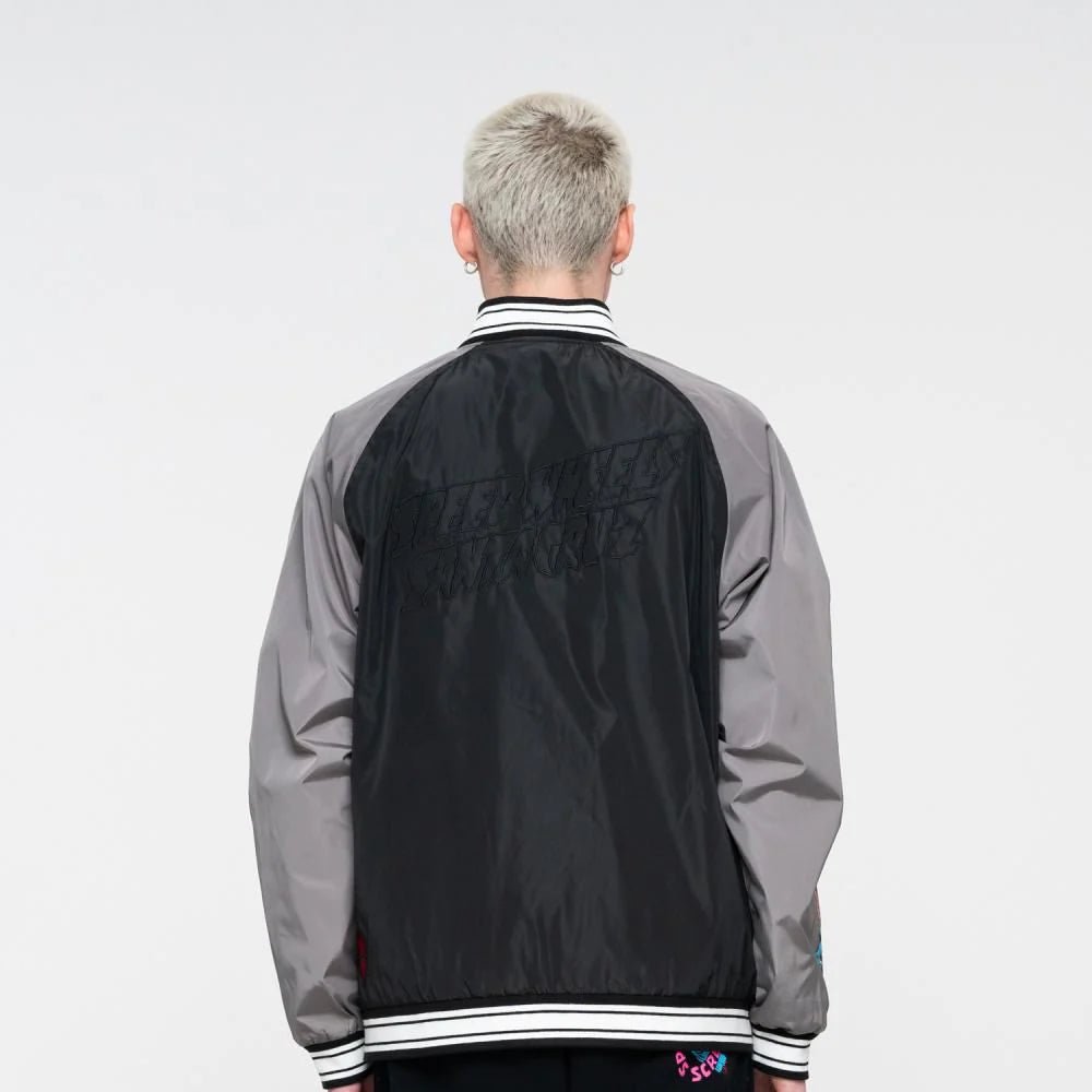 SANTA CRUZ JACKET SW CELEBRATION JACKET - BLACK / GREY - SkateTillDeath.com