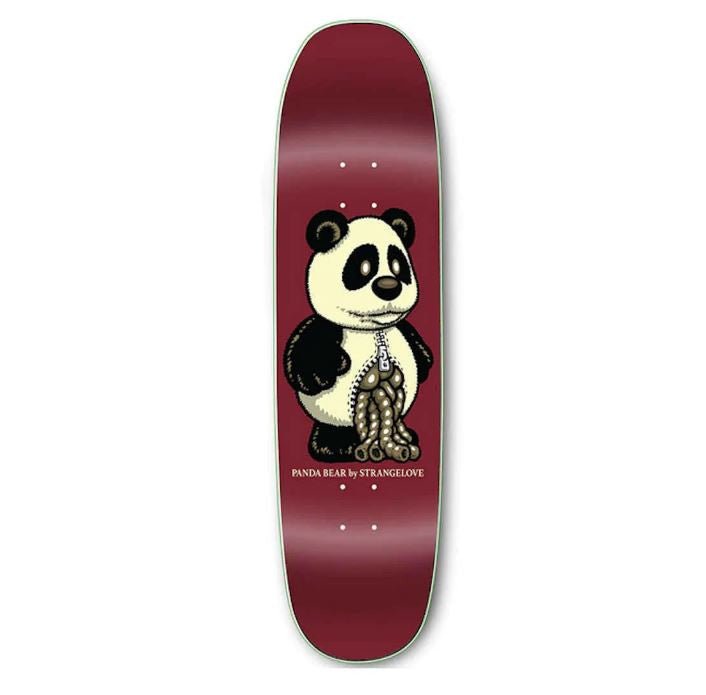 Strangelove Panda Glow In The Dark 8.625 Deck - SkateTillDeath.com