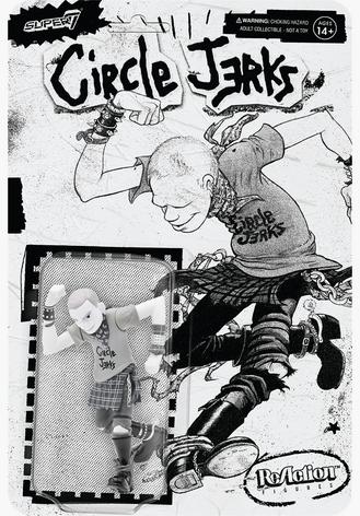 Super7 Circle Jerks ReAction Figure Skank Man Grayscale - SkateTillDeath.com