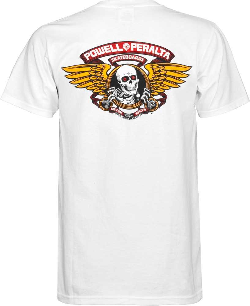 T-shirt Powell-Peralta™Winged Ripper White - SkateTillDeath.com
