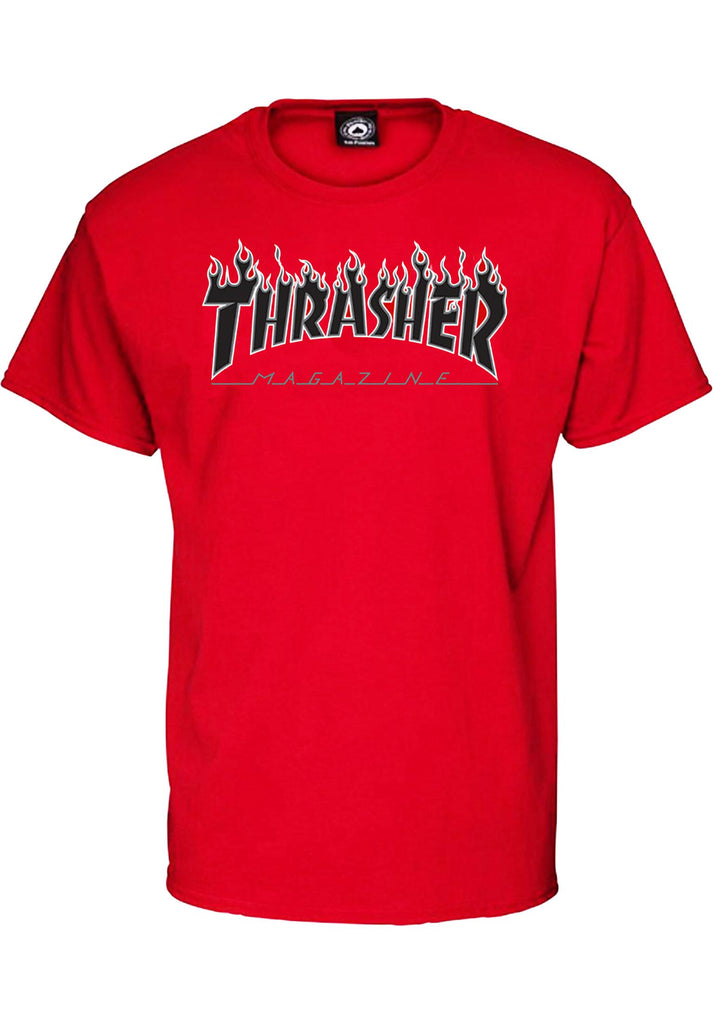 T-Shirt Thrasher Flame Red - SkateTillDeath.com