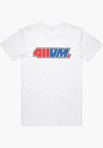 T-Shirts 411 411VM Logo (Red/Blue) - SkateTillDeath.com