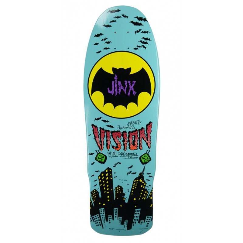 Vision Jinx Mini Modern Concave 10" Old School Skateboard Deck - Turquoise - SkateTillDeath.com