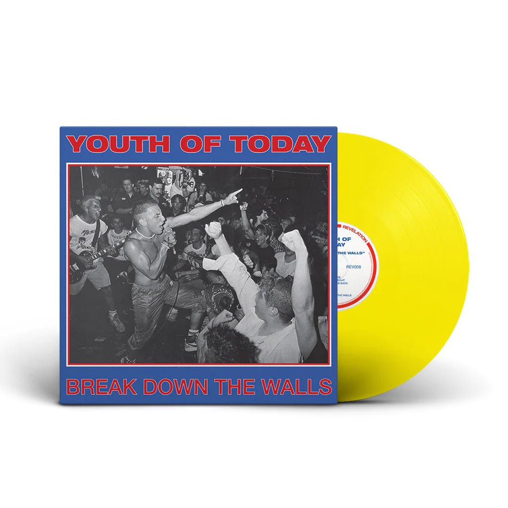 Youth Of Today "Break Down The Walls" - Translucent Yellow Vinyl - SkateTillDeath.com