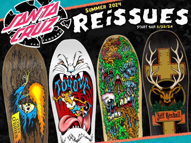 Santa Cruz Summer 2024 Reissues: Deck the Halls with Retro Thrills - SkateTillDeath.com