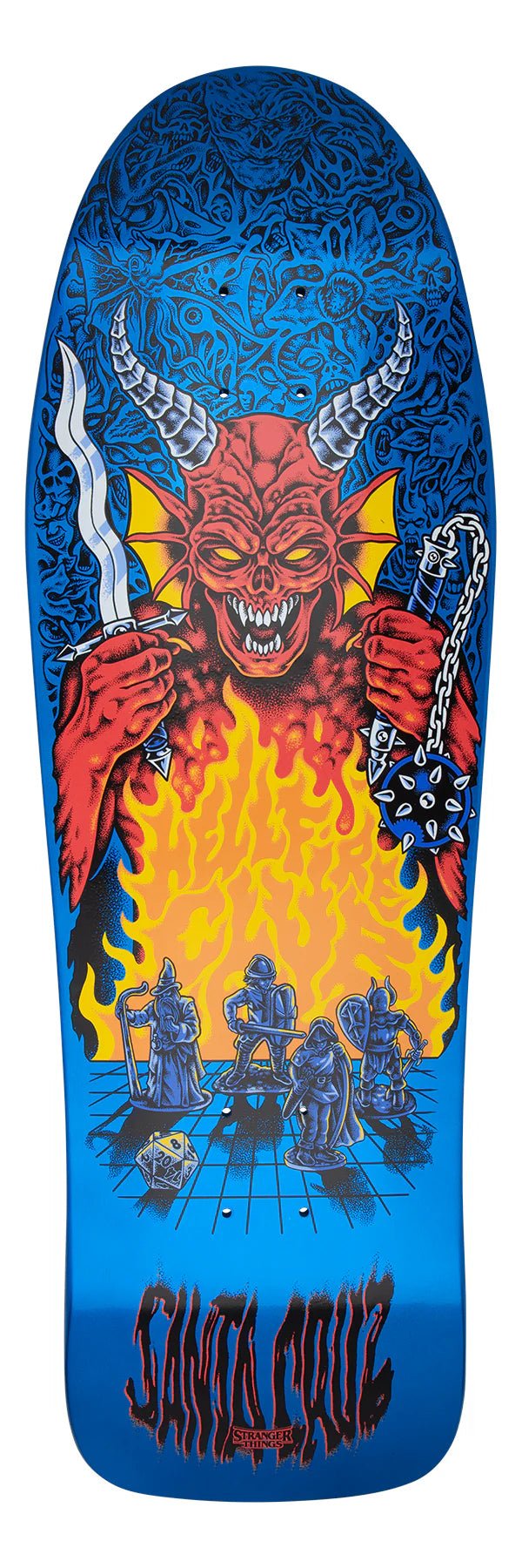 10.07in Stranger Things Knox Hellfire Pit Santa Cruz Skateboard