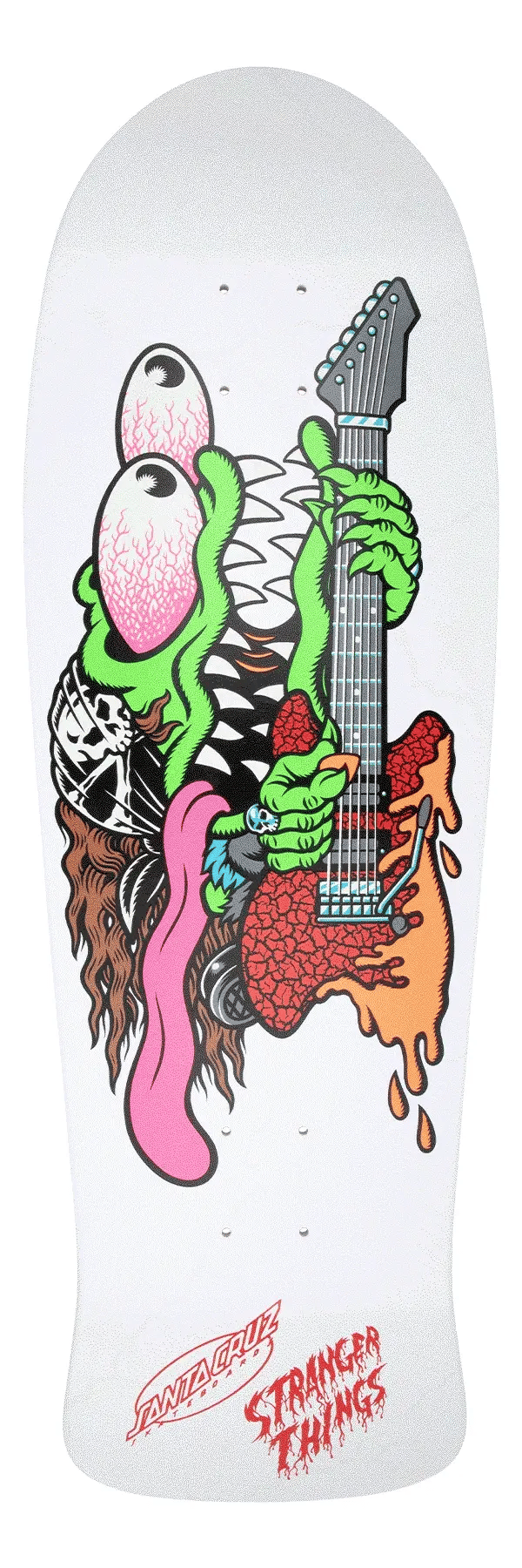 10.1in Stranger Things Meek Eddie Slasher Reveal Santa Cruz Skateboard Deck - SkateTillDeath.com