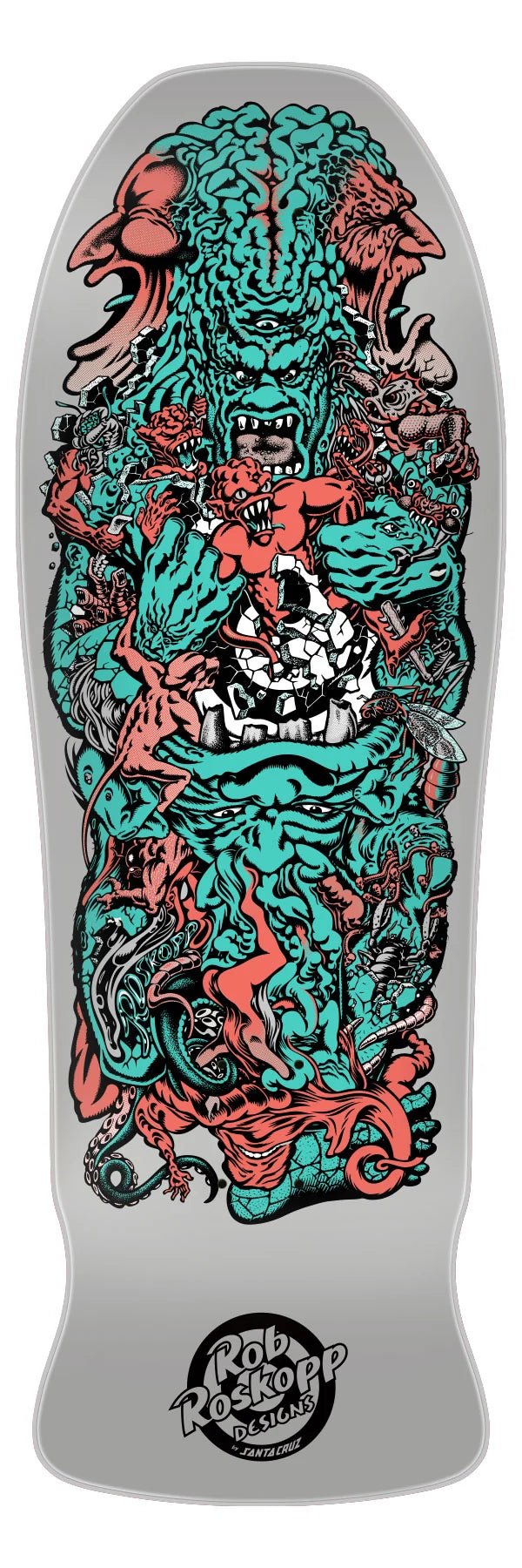 10.22in Rob Roskopp Five Reissue Santa Cruz Skateboard Deck - SkateTillDeath.com