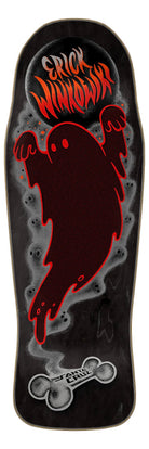 10.34in Winkowski Ghost Black Santa Cruz Shaped Skateboard Deck - SkateTillDeath.com