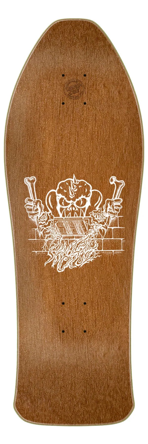 10.39in Gregor Rankine Monster Reissue Santa Cruz Skateboard Deck - SkateTillDeath.com