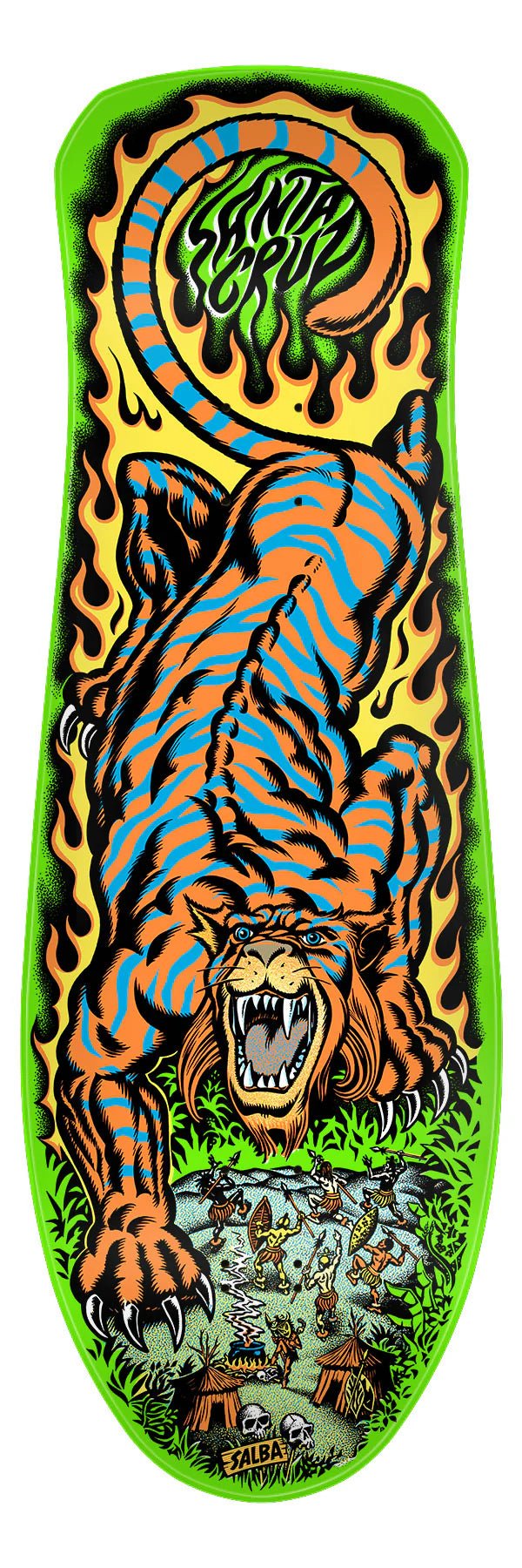 10.3in Salba Tiger Reissue Santa Cruz Skateboard Deck