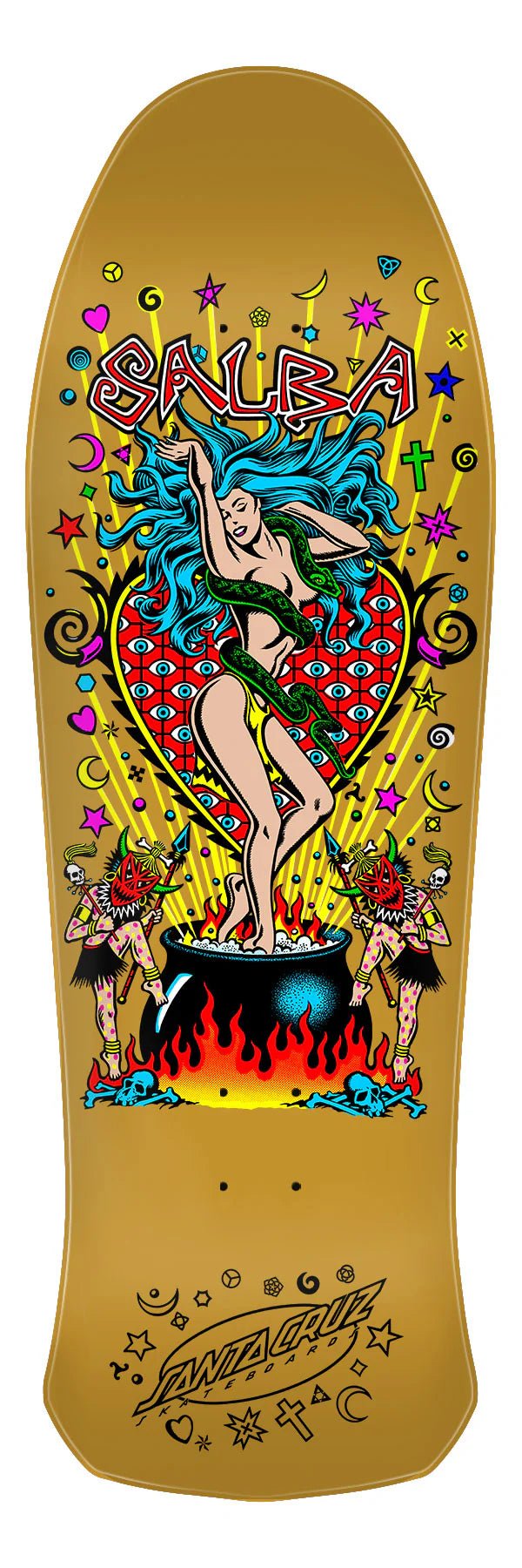 10.4in Salba Witch Doctor Reissue Santa Cruz Skateboard Deck