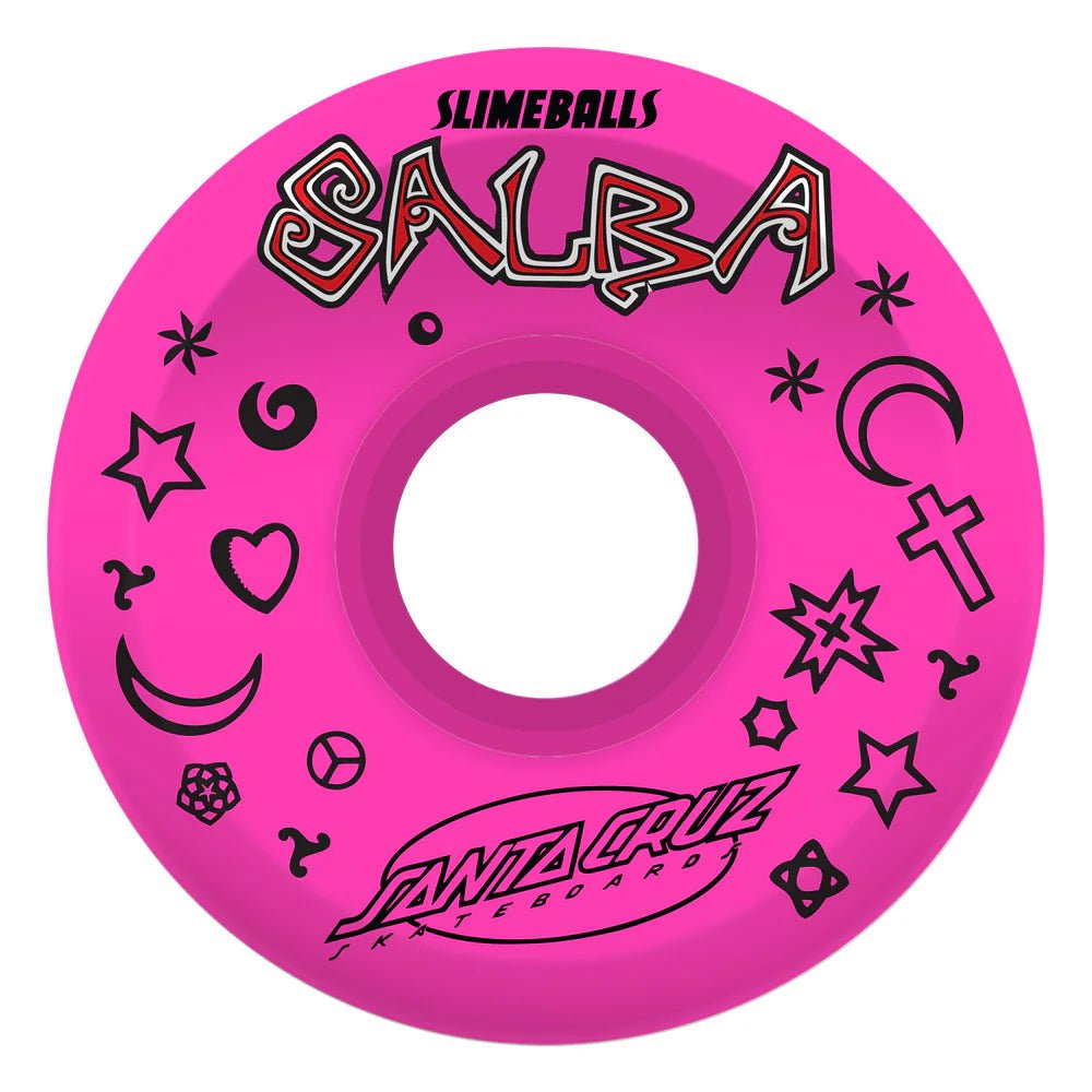60mm Salba Witch Doctor Pink 78a Slime Balls Skateboard Wheels - SkateTillDeath.com