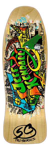 9.69in Jeff Kendall Graffiti Reissue Santa Cruz Skateboard Deck 9.69in Jeff Kendall Graffiti Reissue Santa Cruz Skateboard Deck