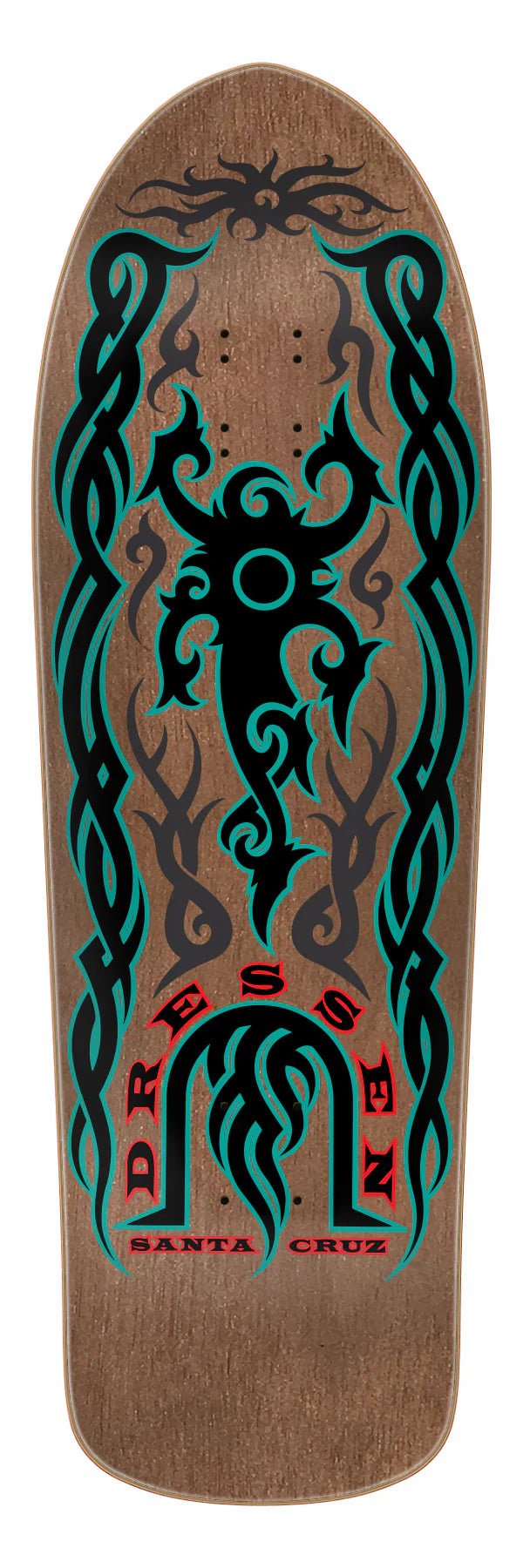 9.9in Eric Dressen Tribal Reissue Santa Cruz Skateboard Deck