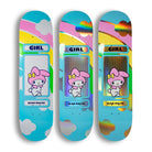 Girl x Hello Kitty Sean Malto Rainbow 8.25″ Skateboard Deck - SkateTillDeath.com