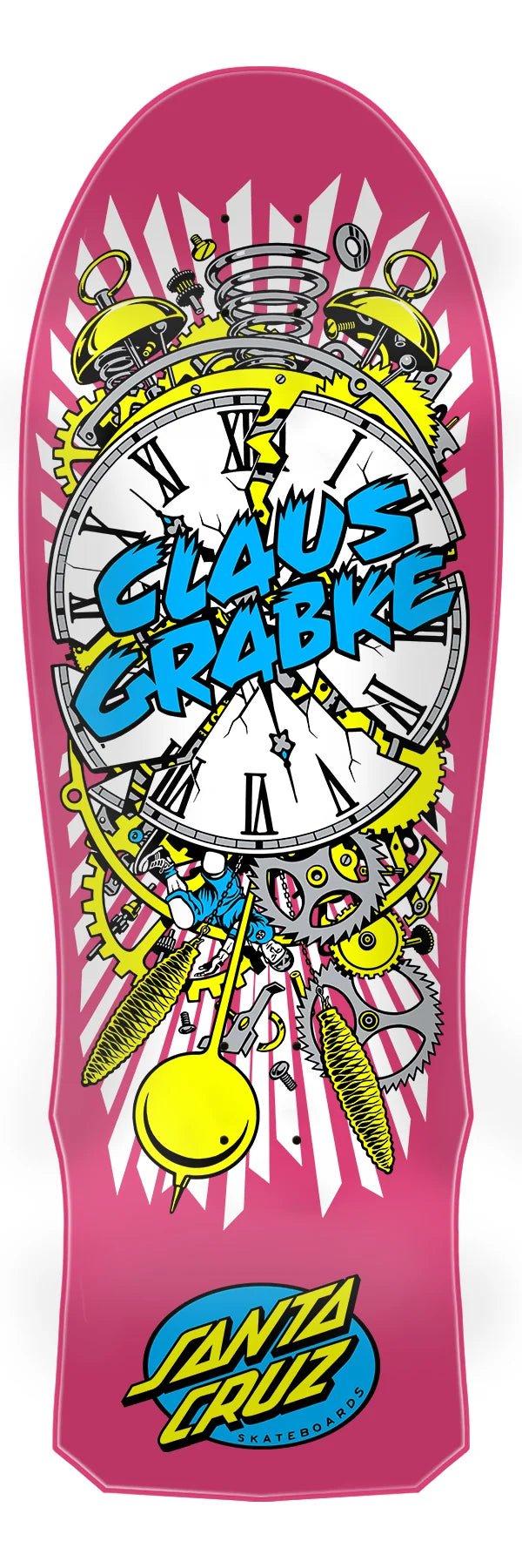 Grabke Exploding Clock Reissue 10.04in x 29.83in Santa Cruz Decks