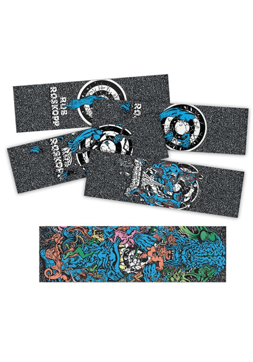 Mob Griptape Santa Cruz Roskopp Target Grip Strips 5-Bag 11" - SkateTillDeath.com
