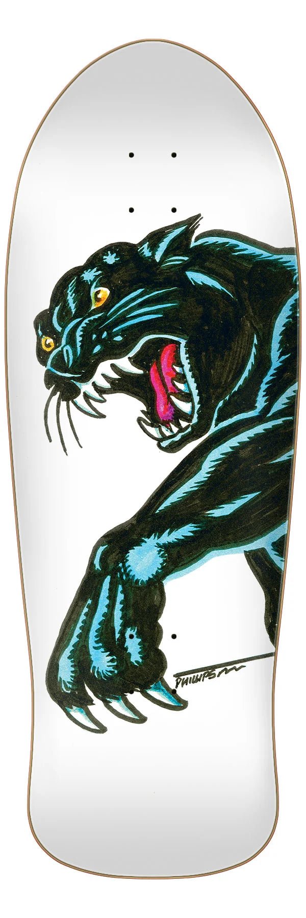 Natas Sketch Panther Reissue 10.54in x 30.14in Santa Cruz Decks - SkateTillDeath.com