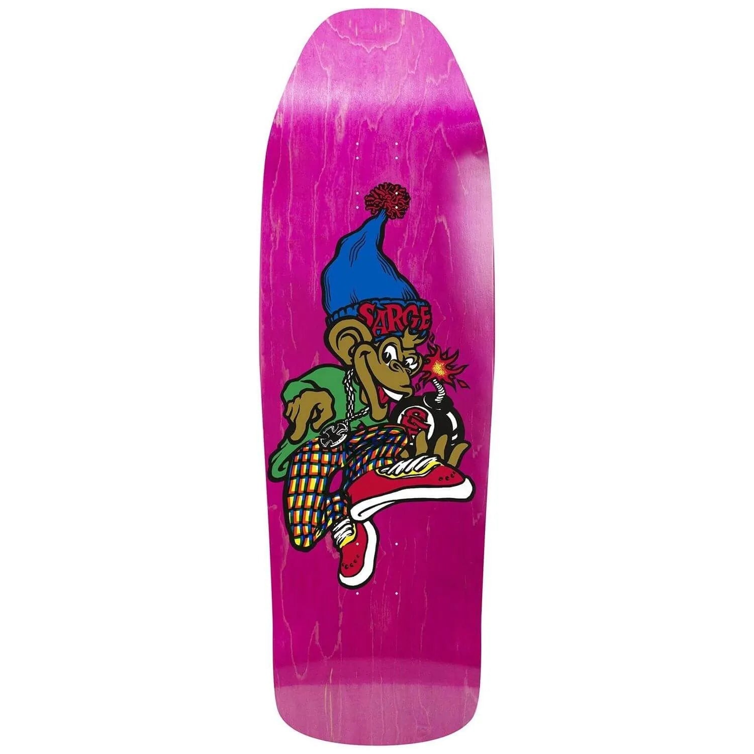 New Deal Reissue Sargent Monkey Bomb Deck | Skate deck Old School 9.62″ - SkateTillDeath.com