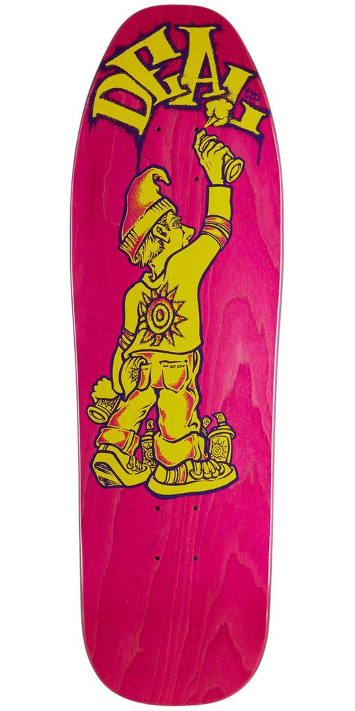 New Deal Tagger HT Skateboard Deck - Pink - 9.50" - SkateTillDeath.com