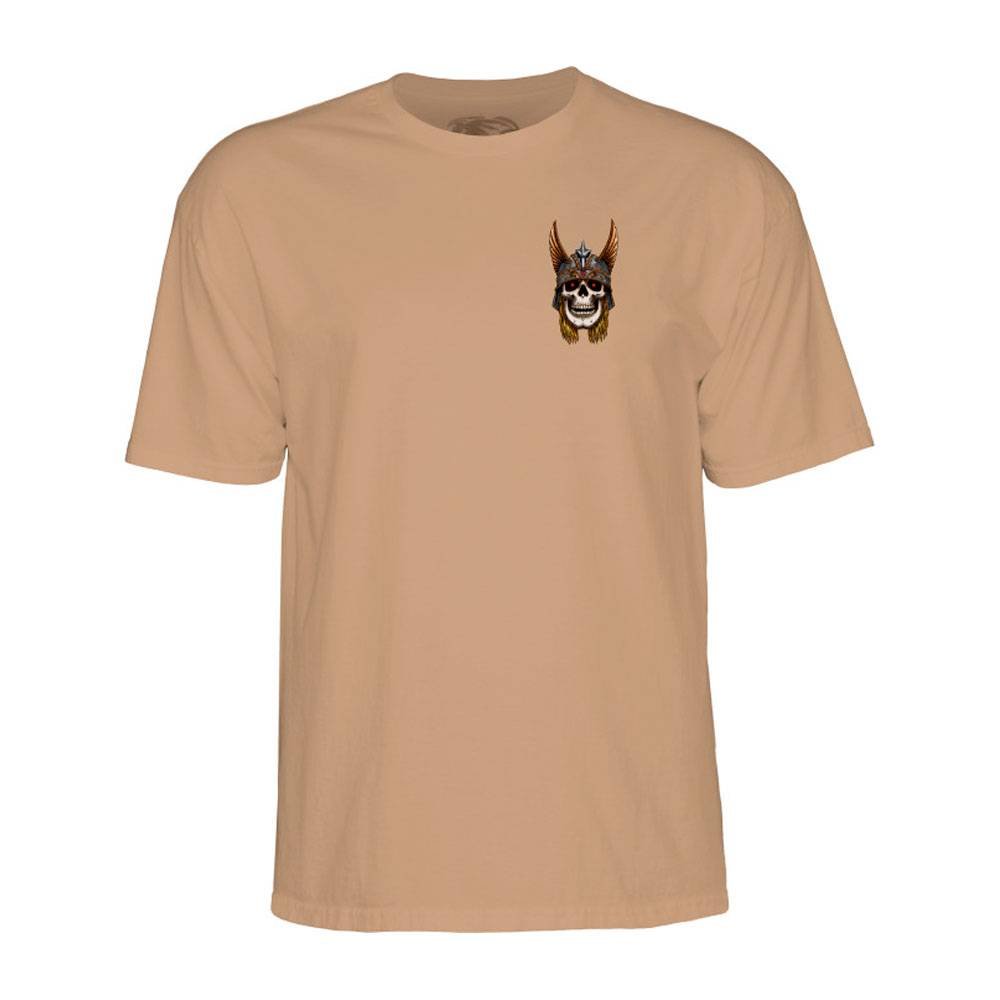 Powell Peralta Andy Anderson Skull Skate T-Shirt - Old Gold - SkateTillDeath.com
