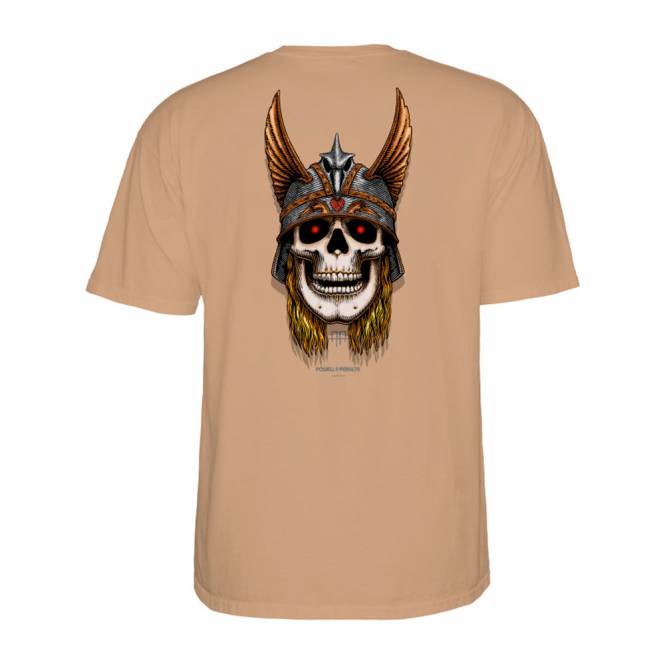 Powell Peralta Andy Anderson Skull Skate T-Shirt - Old Gold - SkateTillDeath.com