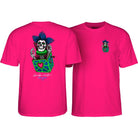 Powell Peralta Chris Hiett Skull T-Shirt Hot Pink - SkateTillDeath.com