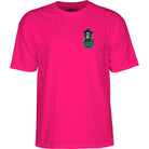 Powell Peralta Chris Hiett Skull T-Shirt Hot Pink - SkateTillDeath.com