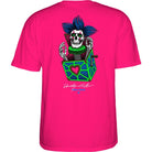 Powell Peralta Chris Hiett Skull T-Shirt Hot Pink - SkateTillDeath.com