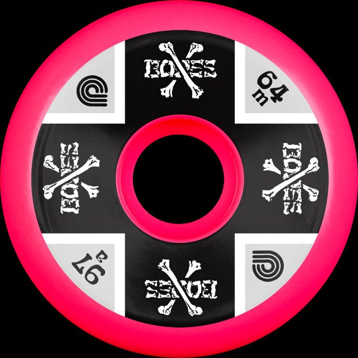 Powell Peralta Cross Bones Skateboard Wheels 64mm 97a (pack of 4 wheels) - SkateTillDeath.com