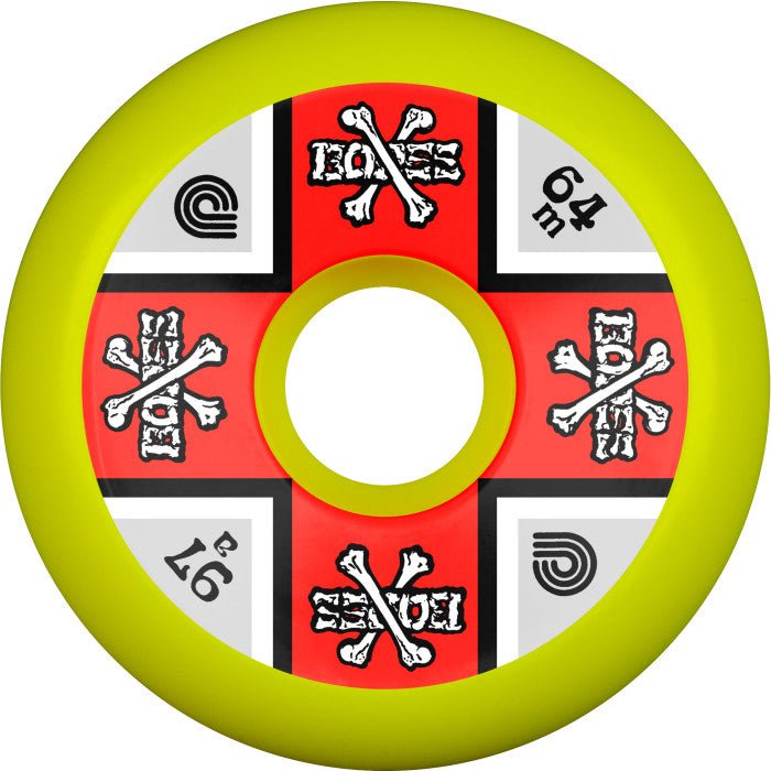 Powell Peralta Cross Bones Skateboard Wheels 64mm 97a (pack of 4 wheels) - SkateTillDeath.com