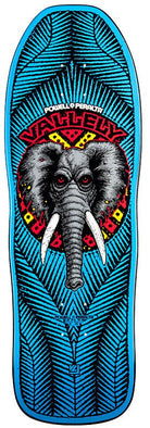 Powell Peralta Mike Vallely Elephant Reissue Skateboard Deck Blue Foil - 9.85 x 30 - SkateTillDeath.com