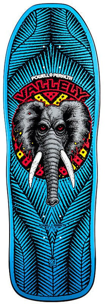 Powell Peralta Mike Vallely Elephant Reissue Skateboard Deck Blue