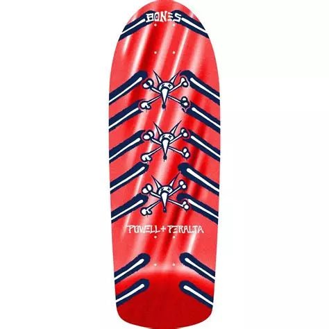 Powell Peralta OG Rat Bones Skateboard Deck Red Foil - 10 x 30 - SkateTillDeath.com