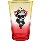 Powell Peralta Pint Glass Yellow/Red Fade - SkateTillDeath.com
