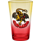 Powell Peralta Pint Glass Yellow/Red Fade - SkateTillDeath.com