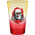 Powell Peralta Pint Glass Yellow/Red Fade - SkateTillDeath.com