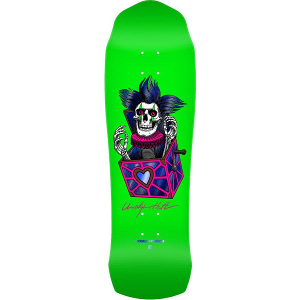 Powell Peralta Pro Chris Hiett Skull 7-Ply Skateboard Deck - 9.5 x