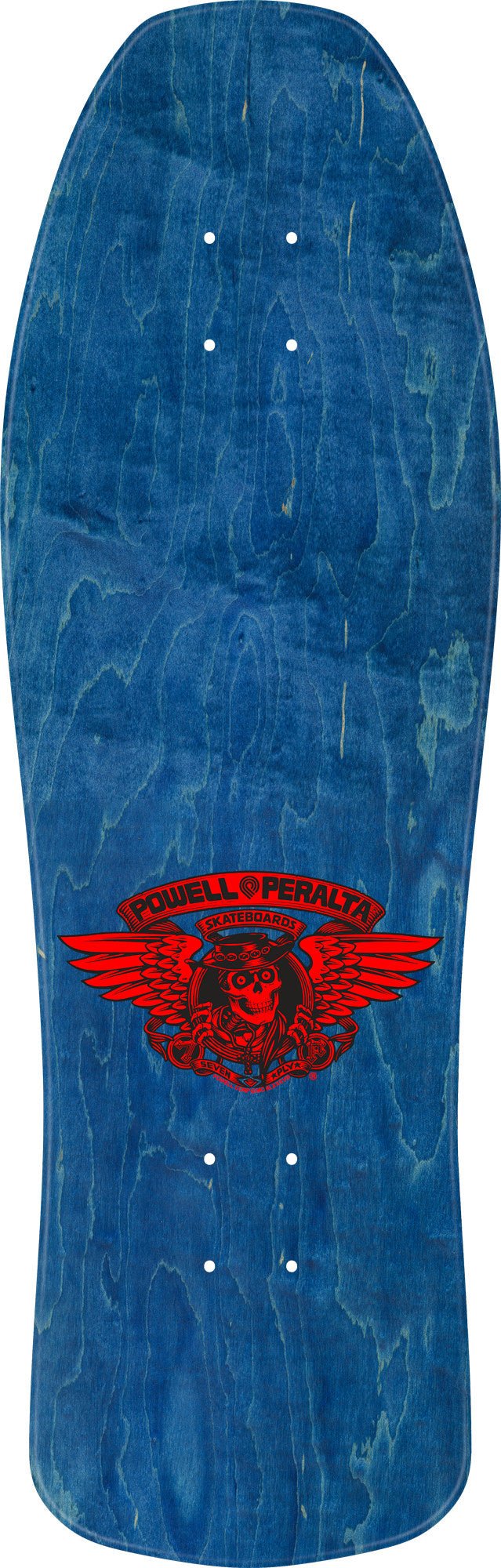 Powell Peralta Ray Underhill Cross Reissue Skateboard Deck Navy / Gold Foil - 9.9 x 31.5 - SkateTillDeath.com