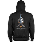 Powell Peralta Skull & Sword Lightweight Zip Hoodie Black - SkateTillDeath.com