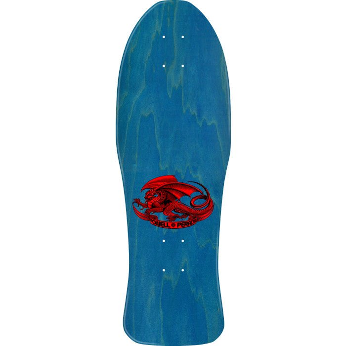 Powell Peralta Steve Caballero Chinese Dragon Reissue Skateboard Deck Aqua Foil - 10 x 30 - SkateTillDeath.com