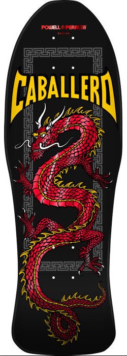 Powell Peralta Steve Caballero Chinese Dragon Reissue Skateboard Deck Red Foil - 10 x 30 - SkateTillDeath.com